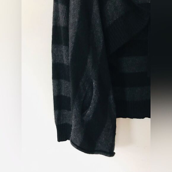 Vince | black and grey oversized cashmere blend cardigan sweater | size large - Picture 3 of 7